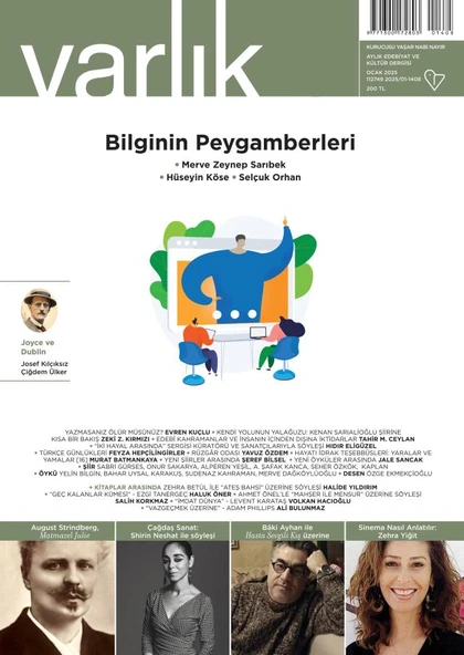 Varlık Dergisi 1408.Sayı Ocak 2025