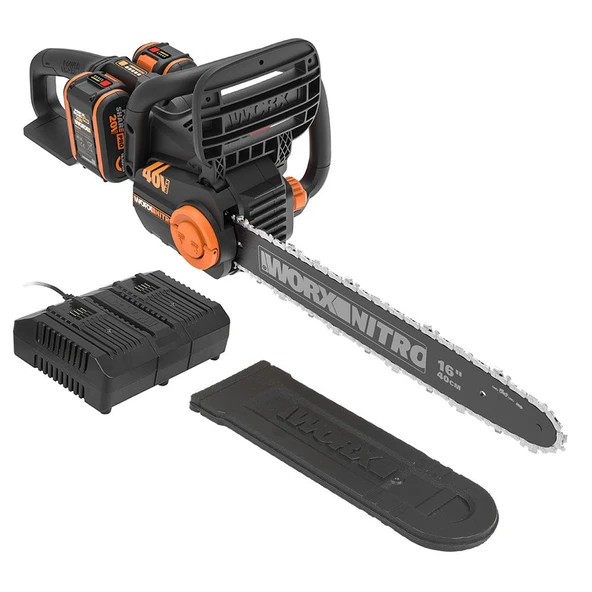 Worx Wg385E 40Volt 4.0Ah Liıon 40Cm Profesyonel Şarjlı Kömürsüz Zincirli Testere