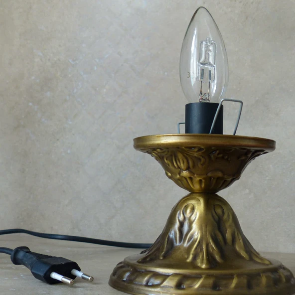 Otantik Abajur Altlığı Su Kabağı Lamba Ve El Yapımı Lambalara Içi - 2