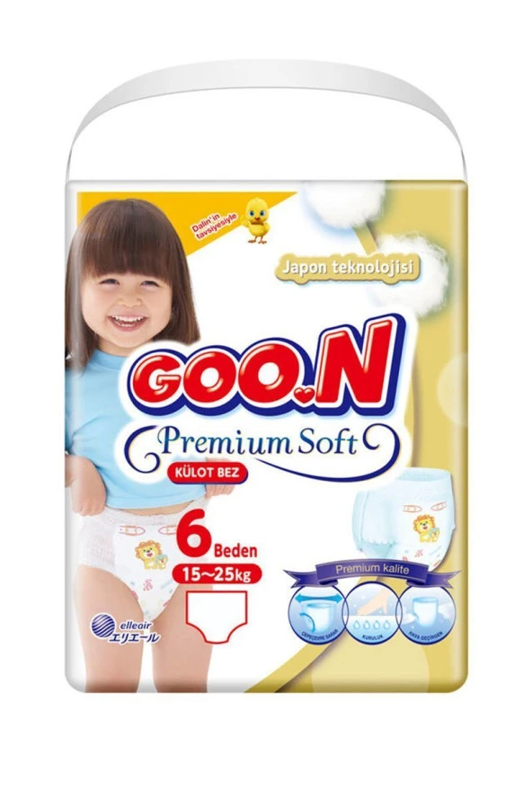 Goon Premium Soft Külot Bez Beden:6 15-25 kg 14 Adet