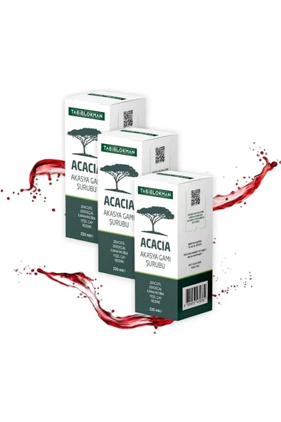 Bozkır Tahin Merkezi Acacia Akasya Gamı Şurubu 230ml  3 adet (detox)