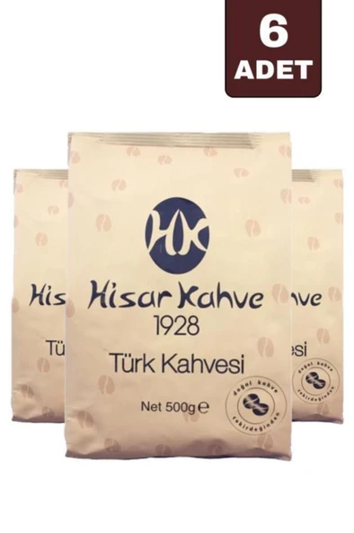 Hisar Türk Kahvesi 50 Gr X 6 Adet