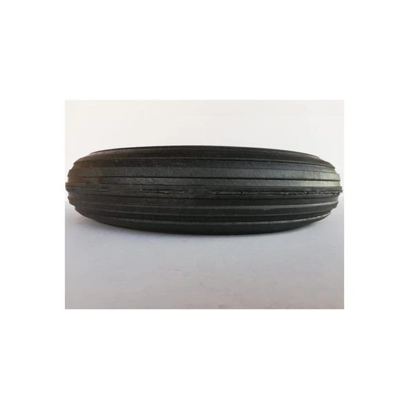 El Arabası Kauçuk Yük Taşıma Tekeri Burçlu Dubleks Dolgu Teker 350x70 mm - 4