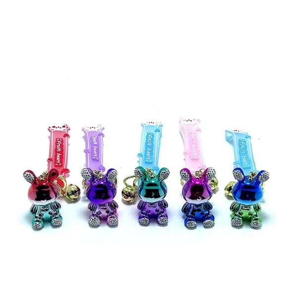 Taşlı Ayıcık Silikon Anahtarlık ürün görseli 1