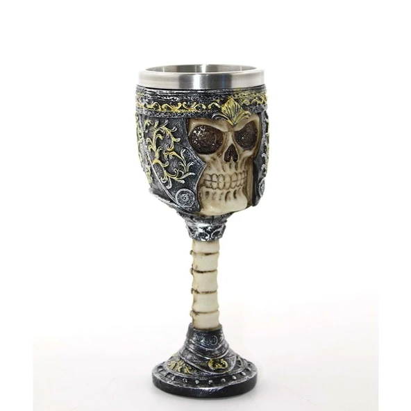 Paslanmaz Çelik Şovalye Kadeh Bardak - Resim 2