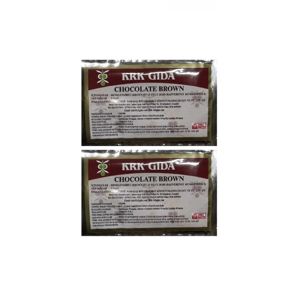 Gıda Boyası Toz Kahverengi Renklendirici 9 Gr 2 Adet