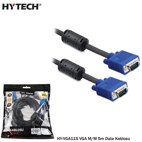 Hytech HY-VGA115 E/E ( 5 Metre ) VGA Görüntü Kablosu