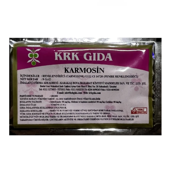 Gıda Boyası Toz Pembe Renklendirici 9 Gr