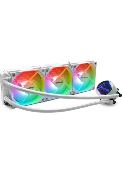 REVENGE NITRO (BEYAZ) COLD 300 (intel 1700/AM5) ALÜMİNYUM ALAŞIMLI 360MM RGB SIVI SOĞUTMALI IŞLEMCI