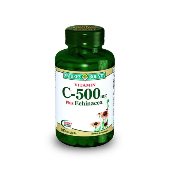 Nature'S Bounty Vitamin C 500 Mg Plus Echinacea 100 Kapsül