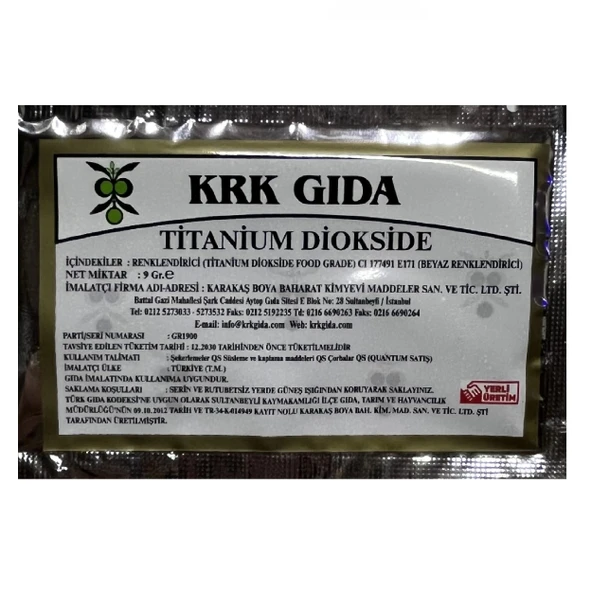 Gıda Boyası Toz Beyaz Renklendirici 9 Gr 2 Adet - 2