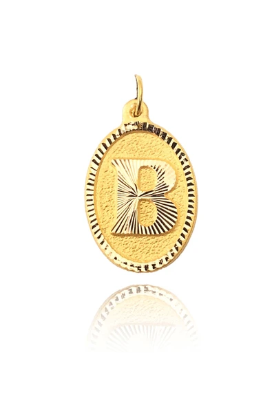 0.25 Gram 14 Ayar Altın Harf Kolye ucu