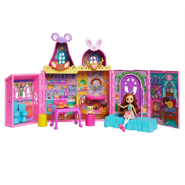 Nessiworld HXL53 Enchantimals Ana Karakter Bebekler Evi