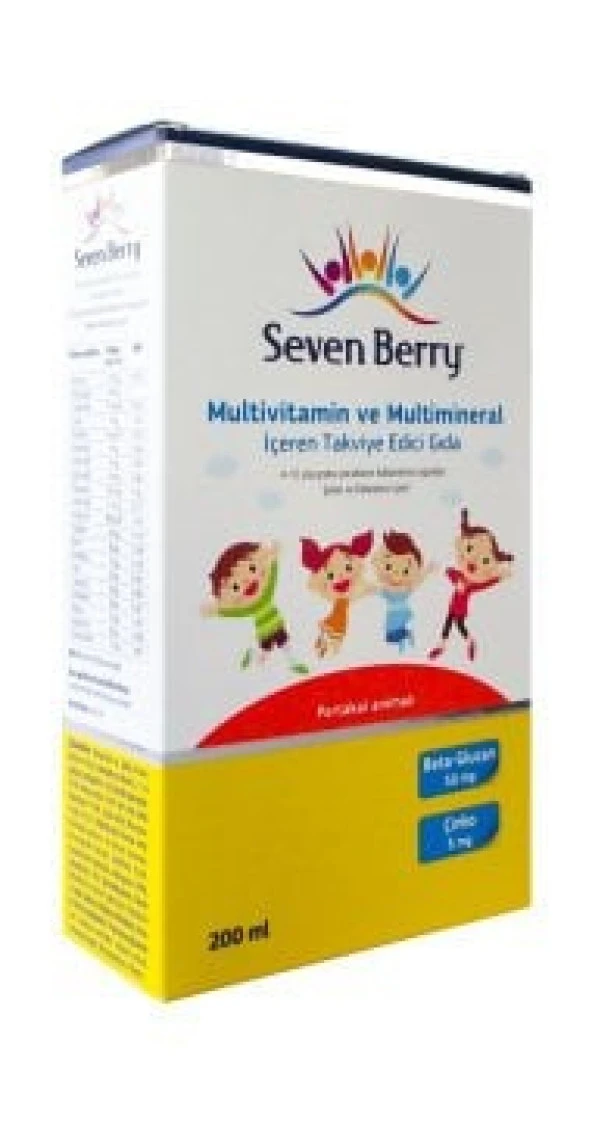 Seven Berry Multivitamin Portakal Aromalı 200ml Şurup
