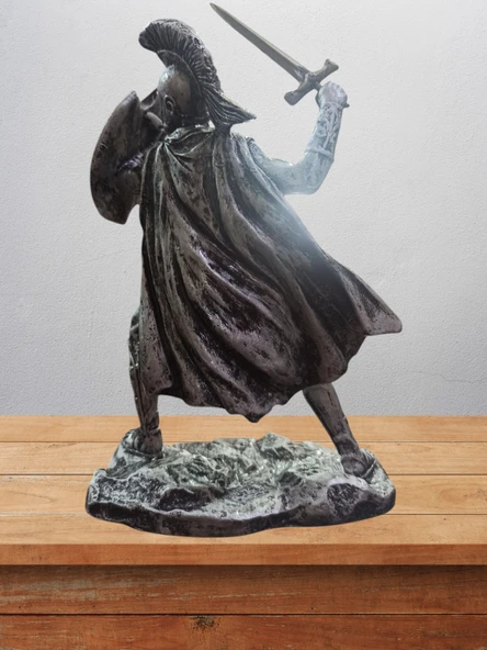 Akhilleus Biblo 19 Cm Mitolojik Kahraman Heykel Dekor Hediyelik Eşya - 4