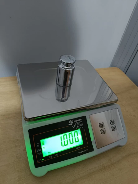 30 KG TARTIM TERAZİSİ-1 GR HASSAS-BÜYÜK EKRAN-PASLANMAZ KEFE-PRO MODEL-2 YIL GARANTİLİ - 4