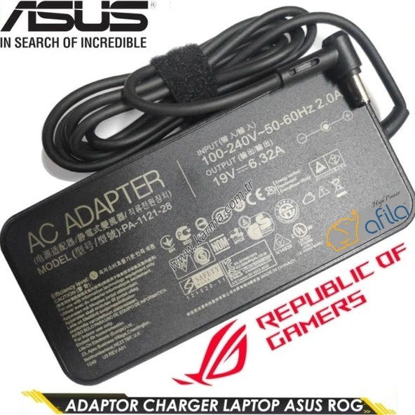 Asus Strix GL502VS-GZ120T GL502VS-GZ128T Notebook Adaptörü, Şarj Aleti Cihazı 120W ürün görseli 1