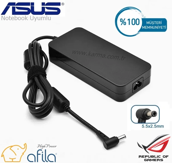 Asus Strix GL502VS-GZ222 GL502VS-GZ223T Notebook Adaptörü, Şarj Aleti Cihazı 120W - Resim 3