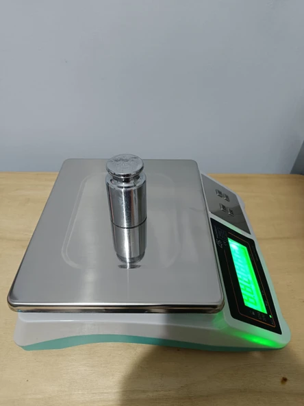 30 KG TARTIM TERAZİSİ-1 GR HASSAS-BÜYÜK EKRAN-PASLANMAZ KEFE-PRO MODEL-2 YIL GARANTİLİ - 5