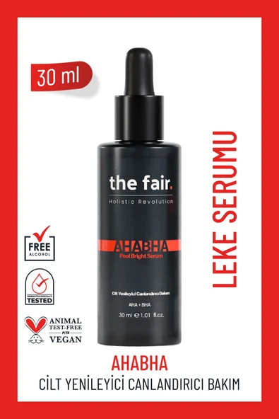 the fair. AHABHA Peel Bright Vegan Leke Giderici Cilt Serumu 4 AHA+ 0.5 BHA 30 ml ürün görseli 1