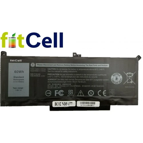 Fitcell Dell Latitude 7390 P28S002 Notebook Batarya - Pil