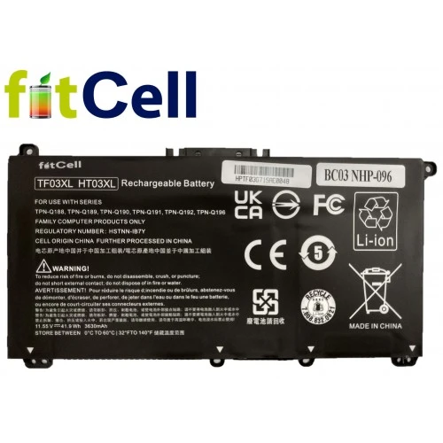Fitcell Hp 15-DA0024NT 4FJ78EA Notebook Batarya - Pil ürün görseli