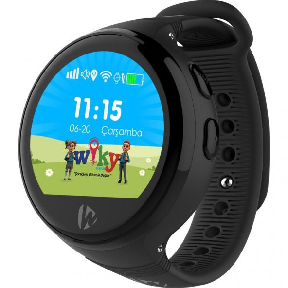 Wiky Watch S Akıllı Çocuk Saati Siyah