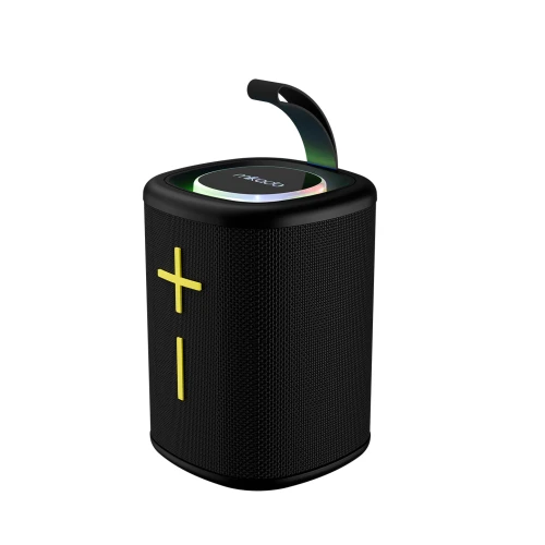 MIKADO MD-26BT, 6W, Tasinabilir, USB/AUX/BT/TF, RGB Isikli, 1200mAh, IPX66 Su Geçirmez, Bluetooth Speaker Siyah - 2