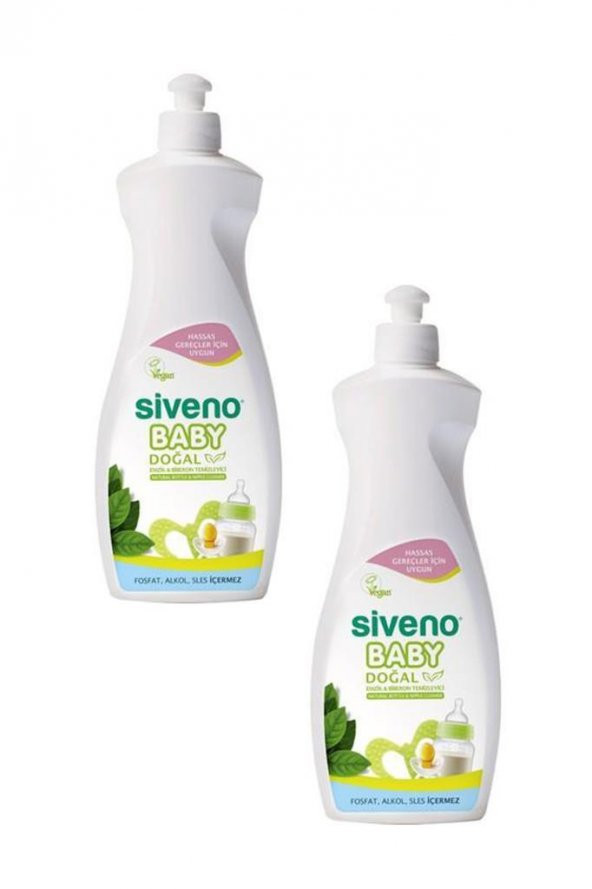 Siveno 2li Baby Doğal Emzik Ve Biberon Temizleyici 500 ml