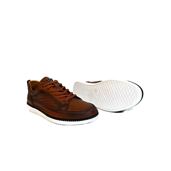 Voyager M012 Taba Hakiki Yumuşak Deri Erkek Ayakkabı - 7