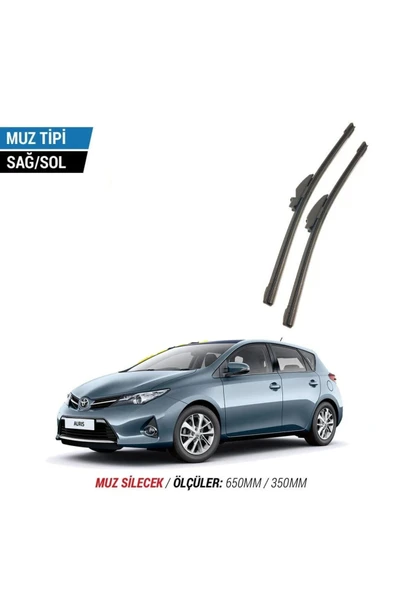 Velonova TOYOTA AURİS 2013-2018 2'li Ön Cam Sileceği Sağ Sol Silecek Takımı Muz Silecek ürün görseli