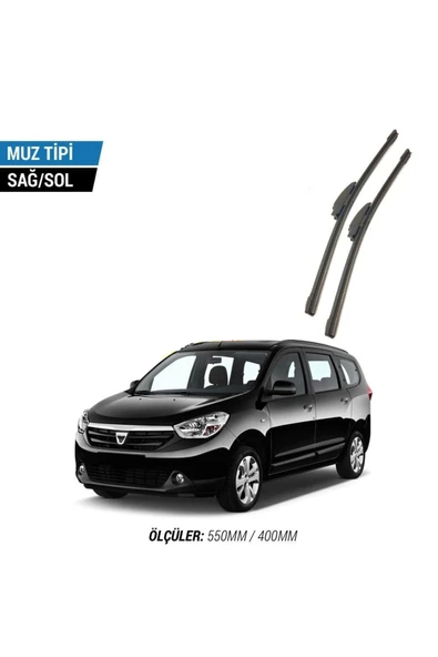 Velonova DACİA LODGY 2012-2015 2'li Ön Cam Sileceği Sağ Sol Silecek Takımı Muz Silecek ürün görseli