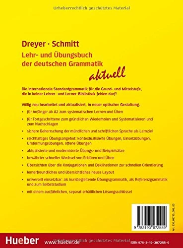Die Gelbe Aktuell  Lehr- und Übungsbuch der deutschen Grammatik – aktuell  (Hilke Dreyer, Richard Schmitt) - Resim 2