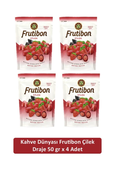 Kahve Dünyası Çilek Frutibon 50 GR x 4 Adet