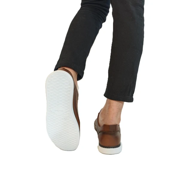 Voyager M012 Taba Hakiki Yumuşak Deri Erkek Ayakkabı - 10