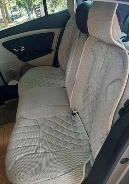 Renault Fluence Oto Koltuk Minderi Full Set Takım-Bej Renk - 2