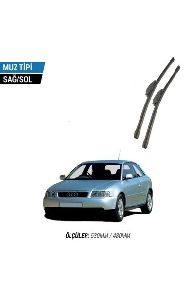 AUDİ A3 HB 1996-2002 2'li Ön Cam Sileceği Sağ Sol Silecek Takımı Muz Silecek