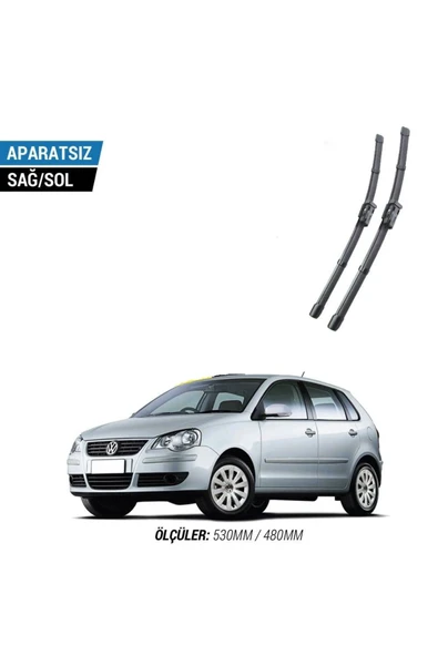 Velonova VOLKSWAGEN POLO 2005-2008 2'li Ön Cam Sileceği Sağ Sol Silecek Takımı Muz Silecek ürün görseli