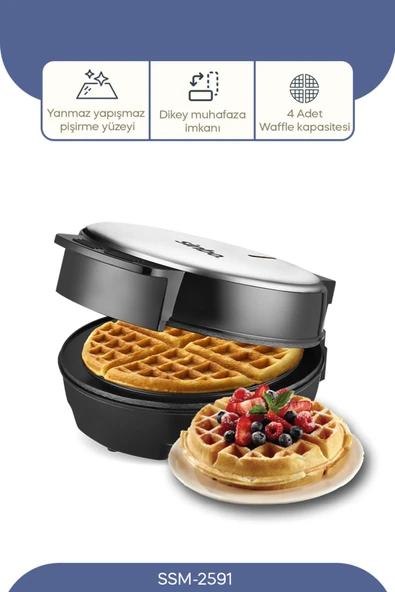 SİNBO SSM-2591 Waffle Makinesi