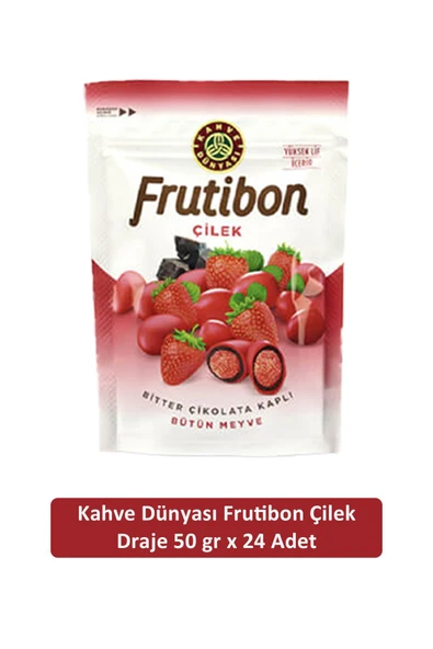 Kahve Dünyası Çilek Frutibon 50 GR x 24 Adet