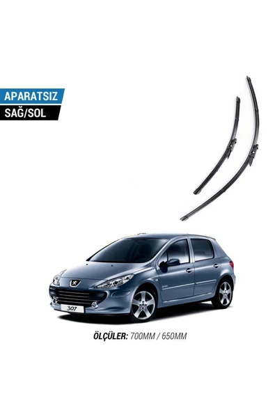 Velonova PEUGEOT 307 CC 2005-2008 2'li Ön Cam Sileceği Sağ Sol Silecek Takımı Muz Silecek ürün görseli