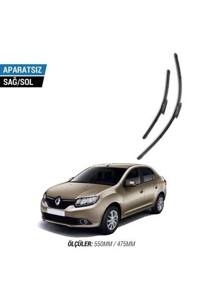 Velonova RENAULT SYMBOL 2016-2020 2'li Ön Cam Sileceği Sağ Sol Silecek Takımı Muz Silecek ürün görseli