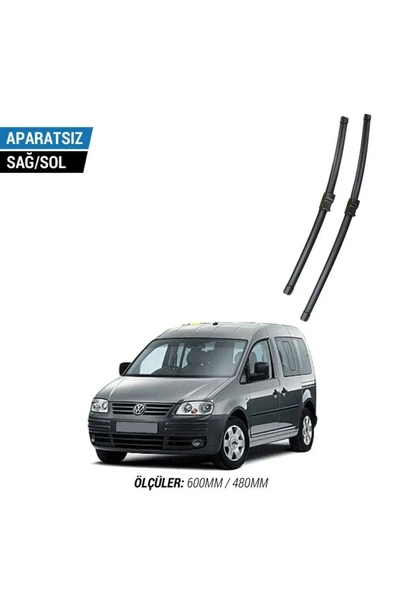 Velonova VOLKSWAGEN CADDY 2004-2006 2'li Ön Cam Sileceği Sağ Sol Silecek Takımı Muz Silecek ürün görseli