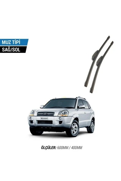 HYUNDAİ TUCSON 2005-2010 2'li Ön Cam Sileceği Sağ Sol Silecek Takımı Muz Silecek