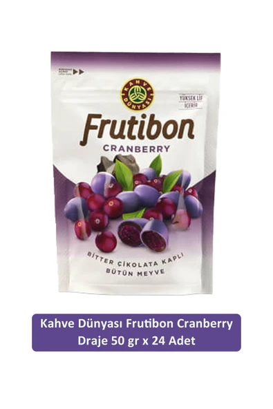 Kahve Dünyası Cranberry Frutibon 50 GR x 24 Adet ürün görseli