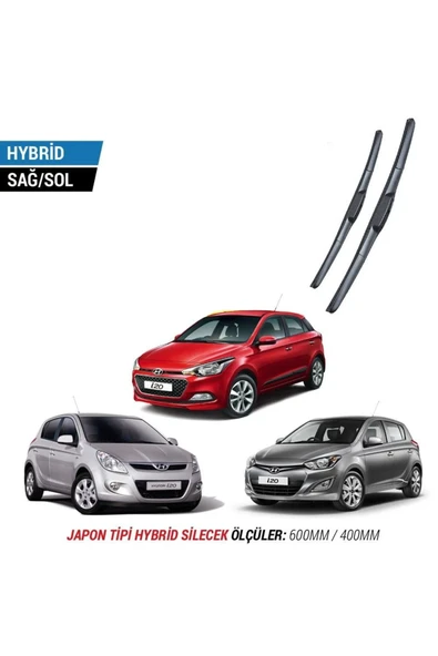 Velonova HYUNDAİ İ20 2008-2014 2'li Ön Cam Sileceği Sağ Sol Silecek Takımı Muz Silecek ürün görseli