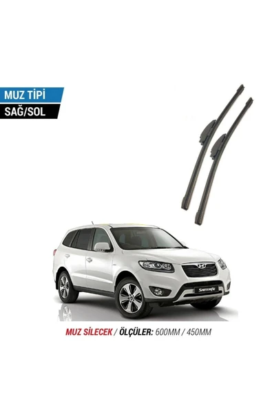 Velonova HYUNDAİ SANTA FE 2006-2012 2'li Ön Cam Sileceği Sağ Sol Silecek Takımı Muz Silecek ürün görseli