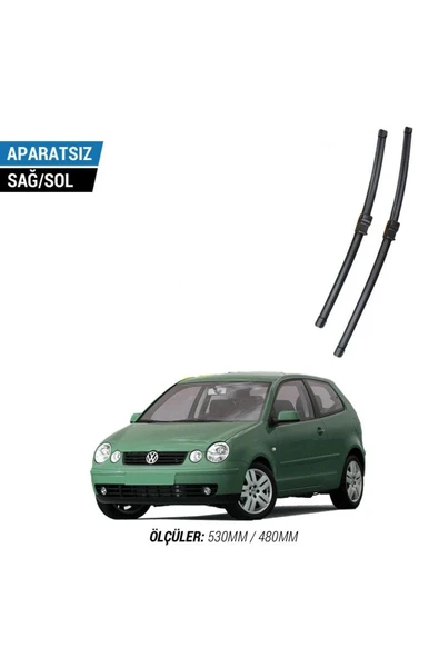 Velonova VOLKSWAGEN POLO 2003-2005 2'li Ön Cam Sileceği Sağ Sol Silecek Takımı Muz Silecek ürün görseli