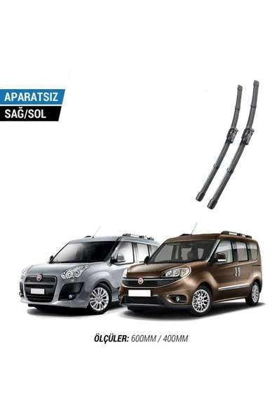 Velonova FİAT DOBLO 2011-2021 2'li Ön Cam Sileceği Sağ Sol Silecek Takımı Muz Silecek ürün görseli