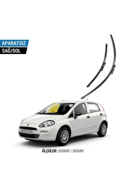 Velonova FİAT GRANDE PUNTO 2005-2014 2'li Ön Cam Sileceği Sağ Sol Silecek Takımı Muz Silecek ürün görseli